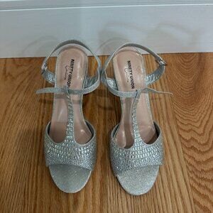Ninety Union Silver Glittery Heels